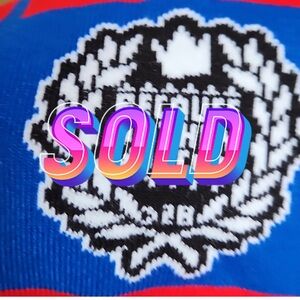 NWOT BECAUSE  Of THEM WE CAN  BLACK HISTORY SCARF RED WHITE BLUE BLK WALL STREET